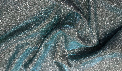 Трикотаж голубой c напылением ТР-335/6