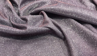 Трикотаж фиолетовый с напылением ТР-335/13