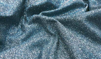 Трикотаж голубой c напылением ТР-335/15