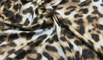 Трикотаж c напылением "Леопард" ТР-111/1