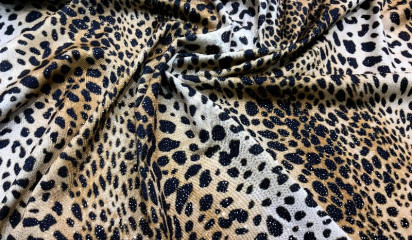 Трикотаж c напылением "Леопард" ТР-111/2