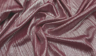 Трикотаж "Бизо" малиновый с напылением ТР-324/2