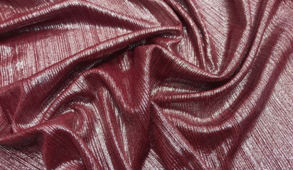 Трикотаж "Бизо" малиновый с напылением ТР-324/3