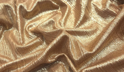 Трикотаж "Бизо" золотой с напылением ТР-324/6