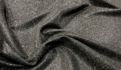Трикотаж черный с напылением ТР-335/19