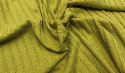 Трикотаж "Лапша" цвет лайм  ТР-20092/4