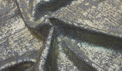 Трикотаж серый с золотистым покрытием ТР-350