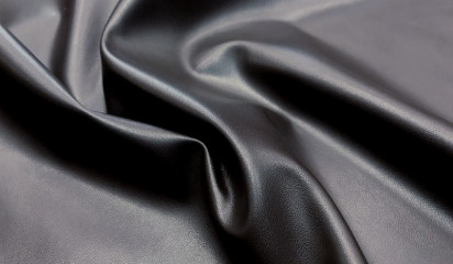 Искусственная кожа матовая черная КЗ - 4101/1