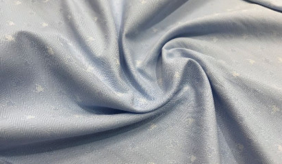 Хлопок  рубашечный голубой ХБ - 3868