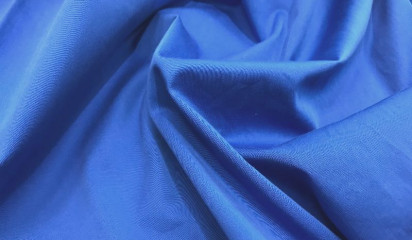 Хлопок - стрейч синий  ХБ - 23702
