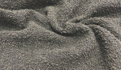 Ткань пальтовая серая букле ПТ-57219