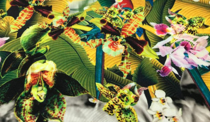 Неопрен с цветочным принтом ТР - 272