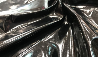 Ткань "Лаке" черная ЛА - 001/8