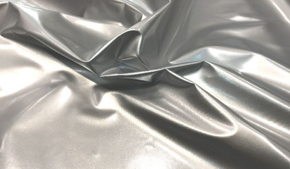 Ткань "Лаке" серебряная ЛА - 001/9