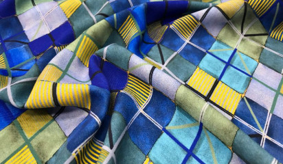 Плательная с геометрическим принтом ПЛ - 81504