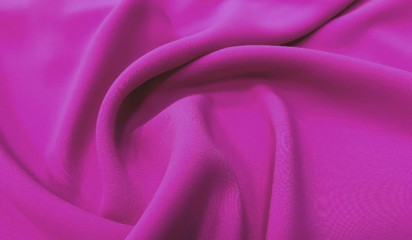 Ткань плательная креповая фуксия ПЛ-250065