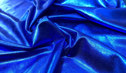 Ткань "Диско" ярко-синяя Д-001/5