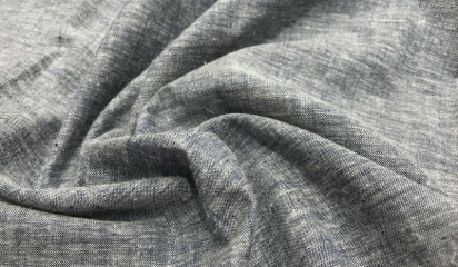 Ткань конопля серая КН - 61020 А