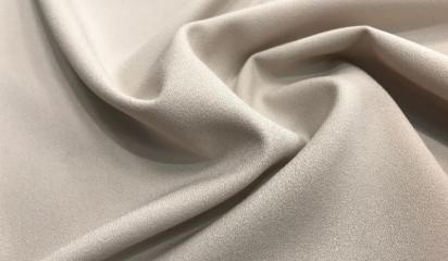 Ткань костюмная креповая бежевая КМ - 460/2