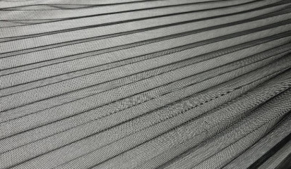 Сетка плиссе черная С - 415