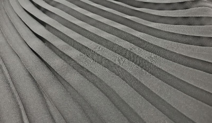 Мультишифон "Плиссе" черный Ш-152/2