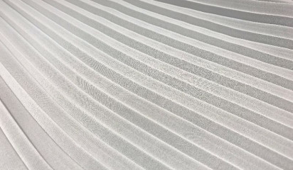 Мультишифон "Плиссе" белый Ш-152/1