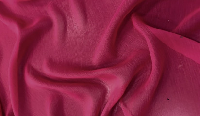 Шифон гофре розовый Ш-225/3