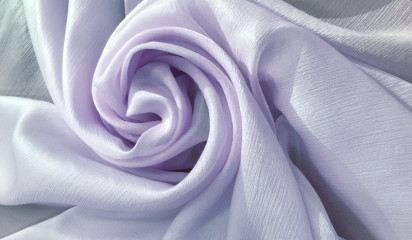 Шифон гофре сиреневый Ш-250/1