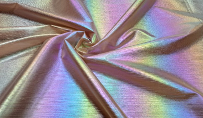 Органза пудровая с радужным напылением ОР - 055