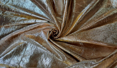 Парча жатая бежевая серебристая П - 071