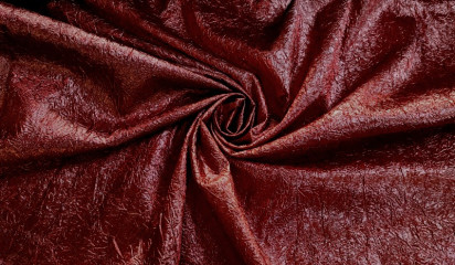 Парча жатая бордовая П - 071