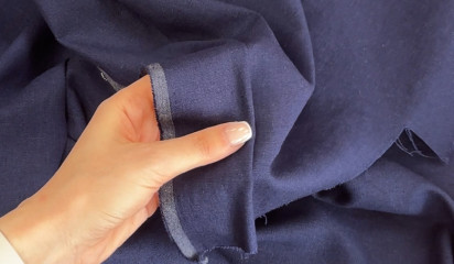 Лен синий 065