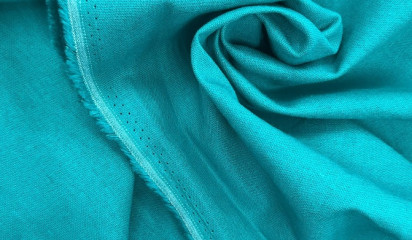 Лен бирюза 067