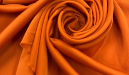 Сатен стрейч оранжевый СТ-051