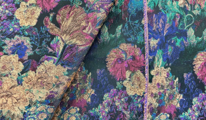 Жаккард с цветочным принтом ЖК-1643