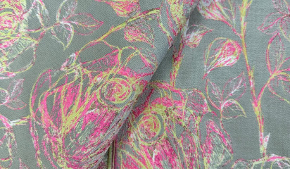 Жаккард с цветочным принтом ЖК-1960
