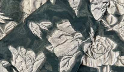 Жаккард на органзе ЖК-089