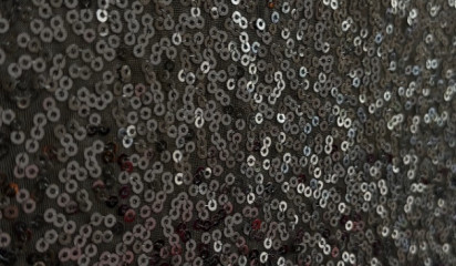 Лайкра с пайетками черная Л-122