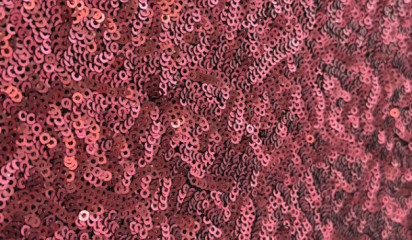 Сетка с пайетками красная С-232