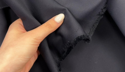 Костюмная ткань темно-синяя КМ-27538