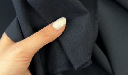 Костюмная ткань темно-синяя КМ-13082