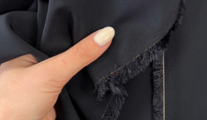 Костюмная ткань темно-синяя КМ-50066