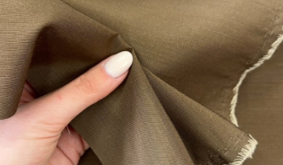 Костюмная ткань коричневая КМ-10215