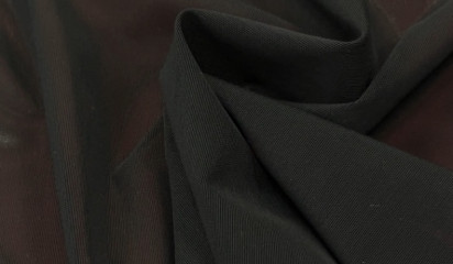 Сетка стрейч "Лиана" черная С-9435