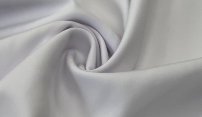 Костюмная ткань стрейч белая КМ-473