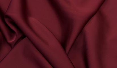 Атлас стрейч двусторонний бордо А-251