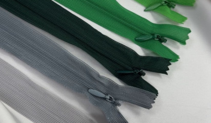 Потайная молния в ассортименте зеленые тона 20см