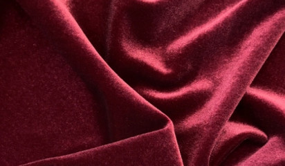 Бархат стрейч Б-001 вишневый