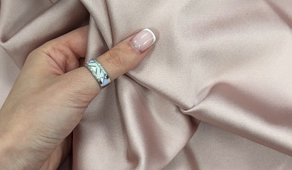 Сатен стрейч " SHULA" пыльная роза СТ-021/4