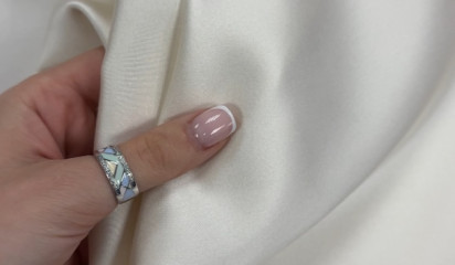 Сатен стрейч " SHULA" молочный СТ021/7